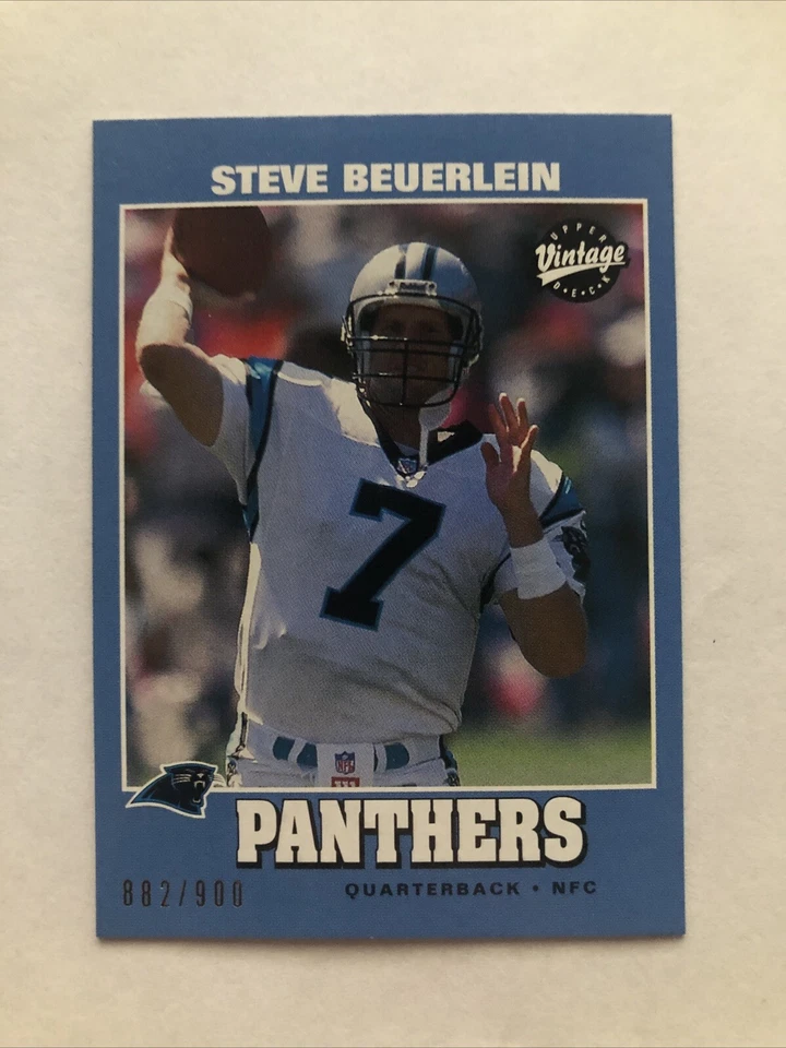 Steve Beuerlein 2000 Upper Deck Vintage Preview /900 #46 - Image 1 of 2