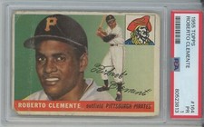 Roberto Clemente 1955 Topps #164 Pittsburgh Pirates Rookie Card RC PSA 1 PR