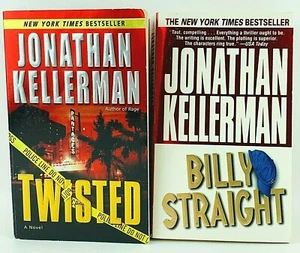Jonathan Kellerman LOT (2) Paperback Books: TWISTED & BILLY STRAIGHT - Picture 1 of 4