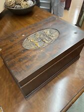 New ListingAntique Wooden Music Box - Restored And Working. Carved Cover