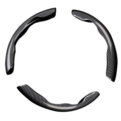 3pcs Carbon Fiber Car Steering Wheel Booster Cover Non-Slip Accessory For Toyota - Image 1 of 4