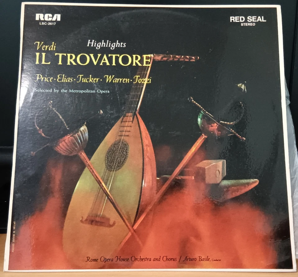 Leontyne Price, Basile - Verdi Il Trovatore highlights - LP record excellent - Image 1 of 3