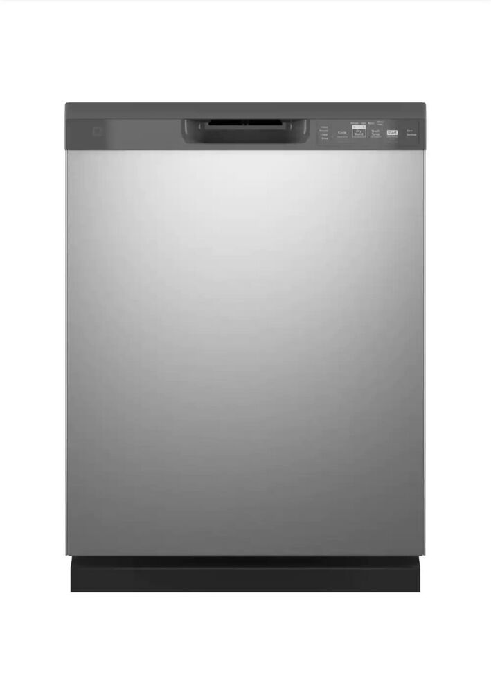 GE 24 In. Built-In Tall Tub Front Control Stainless Steel Dishwasher with Sanit
