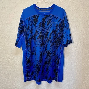 Nike Training Shirt Men’s 2XL Blue Electric Static Dri-Fit Sportswear S/S Tee - Picture 1 of 9