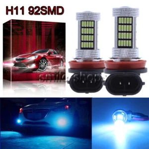 H11 H8 H9 4014 92SMD LED Fog Light Conversion Kit Premium Bulb 8000K 8K Ice Blue - Picture 1 of 12