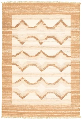 Vintage Hand Woven Traditional Kilim Rug 5'4" x 7'5" Oriental Wool Carpet - Image 1 of 4