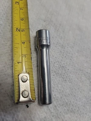 SNAP-ON TOOLS 1/4" DRIVE 7/32" DEEP 6 POINT SOCKET - MADE IN USA - SAE - STM7 - Image 1 of 4