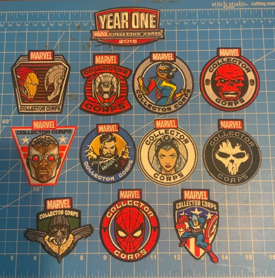 Marvel Patches 12 Stück, Neu, Loot Crate, Spider-Man, Dr. Strange, Cap America+ - Bild 1 von 1