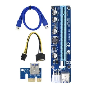 VER008C PCI E GPU Riser Karte 6 Pin PCI Express für Miner Zubehör - Afbeelding 1 van 6