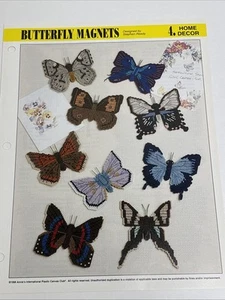 Butterfly Magnets Annie's Attic Plastic Canvas Pattern Page - Bild 1 von 4