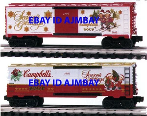 K-LINE CAMPBELL'S SOUP 649202 90th BIRTHDAY, 649203 & 649204 CHRISTMAS BOXCARS - Picture 1 of 2