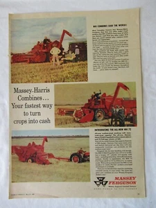 1959 Massey Ferguson MF 88  tractor baler rake print AD 4 pages - Picture 1 of 3