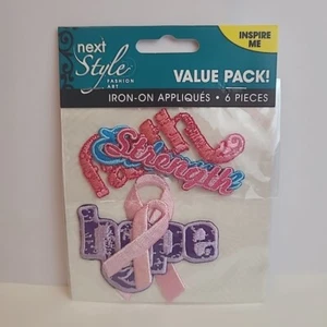 Inspire Me Iron On Patches 6 Pc. Next Style - Picture 1 of 4
