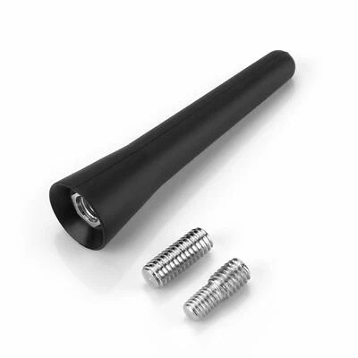 Antenne Auto Voiture Courte Sport Noire Radio Antenne AM FM Pour Renault 6,5cm - Photo 1/4