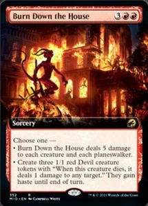 MTG - Burn Down the House - Extended Art - Innistrad: Midnight Hunt - NM, Englis - Picture 1 of 1