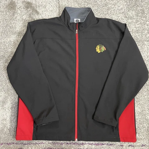 NHL Chicago Blackhawks Hockey Jacket Mens 2XL Cover