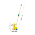 Colorful Gift Baby Push Along Toy Cartoon Animal Toddler Walking Single Pole
