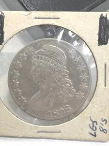 1828 Capped Bust Half 50c Large 8s Excellent Condition V76 - Picture 1 of 2