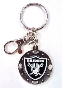 NFL Oakland Raiders Impact Keychain Key Ring Clip - Picture 1 of 3