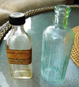 Botella antigua Atwood’s Icterice BITTERS años 1890 George Town masa y botella extra - Imagen 1 de 8