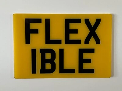 Plain Flexible Show Number Plate , 7 x 5, KTM ,Enduro,  Off Road - Image 1 of 2