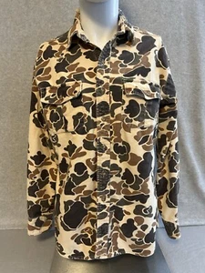 10X Frog Skin Camo Button Up Shirt Hunting Camouflage Heavy Flannel Size M - Picture 1 of 14
