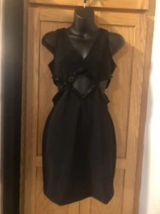 Adrianna Papell Evening Black Sexy Sleeveless Dress Women’s Size 8 - Picture 1 of 9