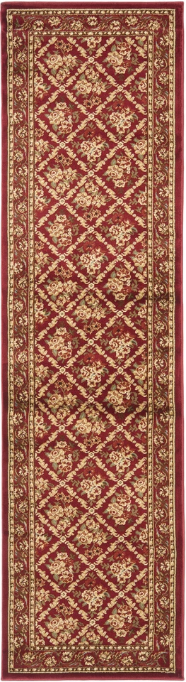 Lyndhurst Red Floral Trellis Runner 2' 3 x 12' - Image 1 of 1