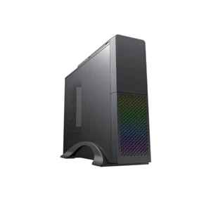 CiT S015B Black Micro ATX Slim Desktop Case PC Case - Black - Afbeelding 1 van 12