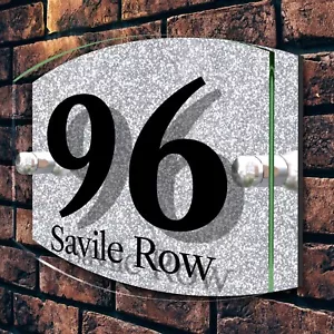 Contemporary House Sign Address Plaques Door Number Name Plates Personalised - Picture 1 of 11