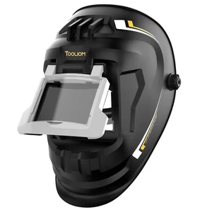 Casco de soldadura frontal abatible con capucha de lente abatible sombra-10 casco/máscara de soldador - Imagen 1 de 4