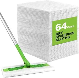 Dry Sweeping Cloths Pads, Refills Mop Pads Compatible with Swiffer Sweeper- Disp - Picture 1 of 12