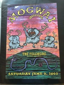 Póster MOGWAI Fillmore 2001 Scott Johnson F465 - Imagen 1 de 1