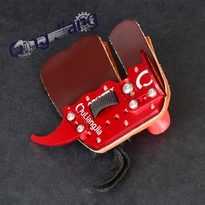 Archery Finger Tab Guard Protector Gear Glove Cow Leather Recurve Bow Shooting - Image 1 of 4