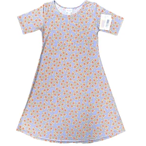 Girls Short Slv Swing Dress Sz 12 (szs 12-14) Lightweight Multicolor Adeline NWT - Picture 1 of 8