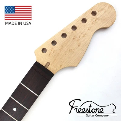 Guitar Neck - Rosewood on Birdseye Maple - S Style - Fits Fender Stratocaster - Image 1 of 4