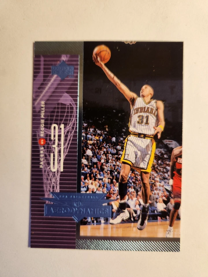 1998-99 Upper Deck - Aerodynamics Reggie Miller #A18 - Image 1 of 2
