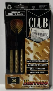 Set Freccette Ottone Harrows Club 20 Grammi Punta Acciaio Confezione Originale - Made in UK - Foto 1 di 4