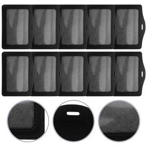 Protector transparente para tarjetas de identificación con funda antiarañazos para tarjetas de trabajo 10 piezas - Imagen 1 de 12