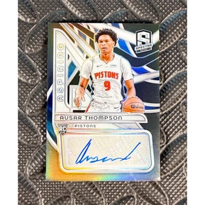 2023-24 Spectra Aspiring Ausar Thompson Rookie Autograph /65 Detroit Pistons RC - Picture 1 of 3