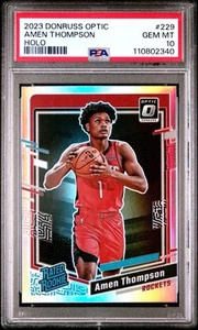 2023-24 Panini Donruss Optic - Clasificado Rookie Amen Thompson #229 Holo Prizm (RC) - Imagen 1 de 3