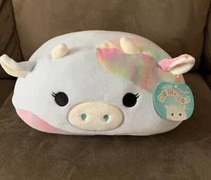 NEW ~ Squishmallows Stackable 2022 Easter Caedia the Cow 12” - Picture 1 of 6