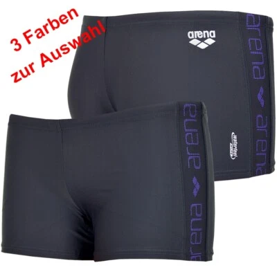 Arena Lodile Damen Badehose Bikini Unterteil Boxer Short Hot Pants grau schwarz - Bild 1 von 4