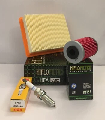 Kit de servicio para KTM 125/200 DUKE (2011 a 2016) filtro de aire/aceite y bujía Foto 1 de 4