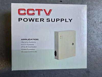 HT1216-10A GLASS Power Supply Box for CCTV DVR Security System and Camera or IP  - Image 1 of 3