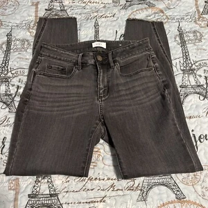 ANN TAYLOR LOFT Outlet CURVY SKINNY Ankle JEANS Dark Gray Size 2 NWOT - Picture 1 of 9