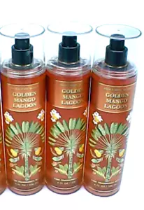 Set of 3 Bath & Body Works Golden Mango Lagoon Fragrance Mist Perfume Body Spray - Picture 1 of 1