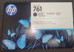 Original Factory Sealed HP 761 Matt Black 400ml Tintenpatrone CM991A 2025 - Bild 1 von 1