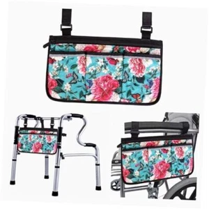 Printed Wheelchair Bags To Hang on Side-Walker Bags And Pouches-Pouch for - Picture 1 of 8