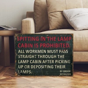 Lámpara de mineros de tablero de carbón NCB de colección lámpara de minería letrero de cabina - Imagen 1 de 4